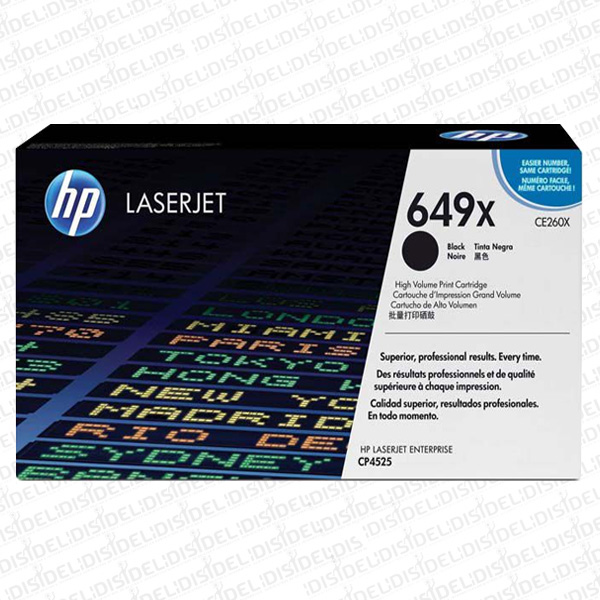 Tóner HP CE260X (649X) alto rendimiento original (copia